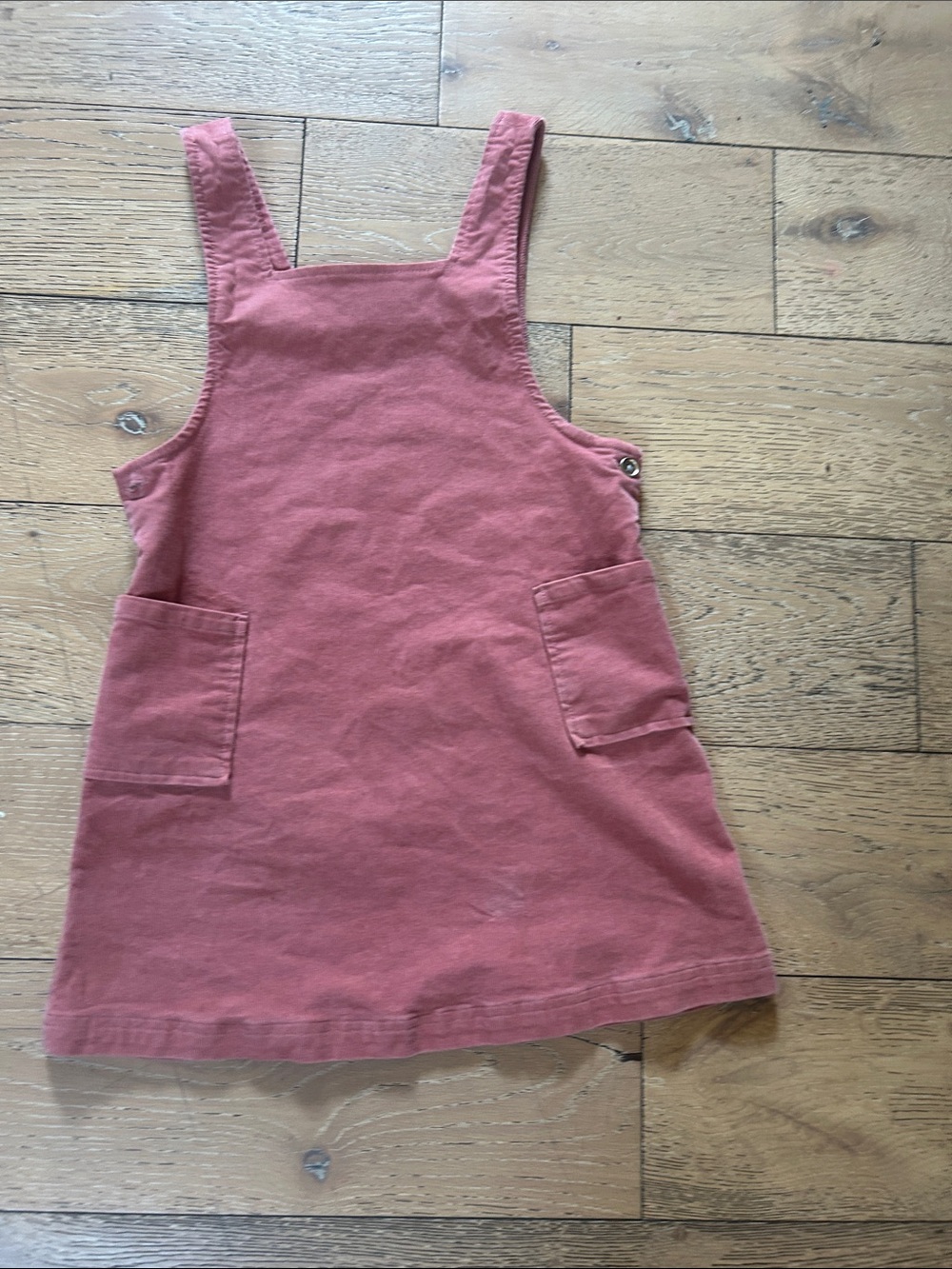 Tommy Bahama Girls Dusty Rose Cotton Pinafore Dress